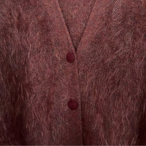 Italian made mohair mix button down sweater - Picture 11 of 12